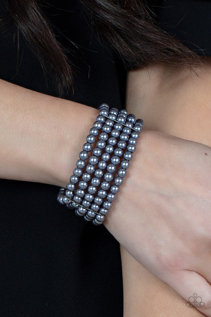 Paparazzi - A Pearly Affair - Silver Bracelet