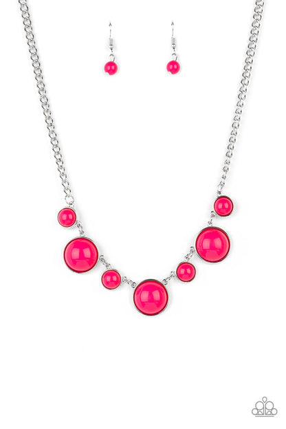 Paparazzi - Prismatically POP-tastic - Pink Necklace