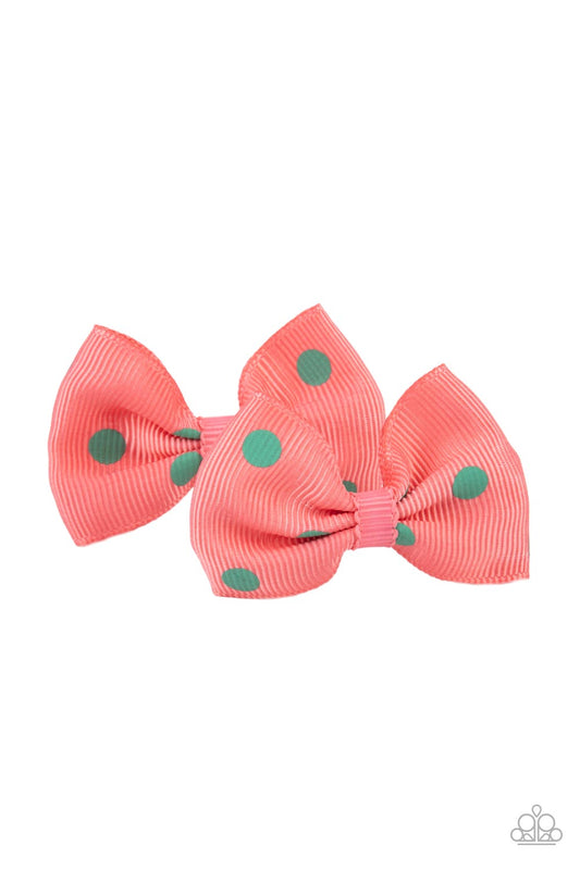 Paparazzi ~ Polka Dot Drama ~ Orange Hair Clip