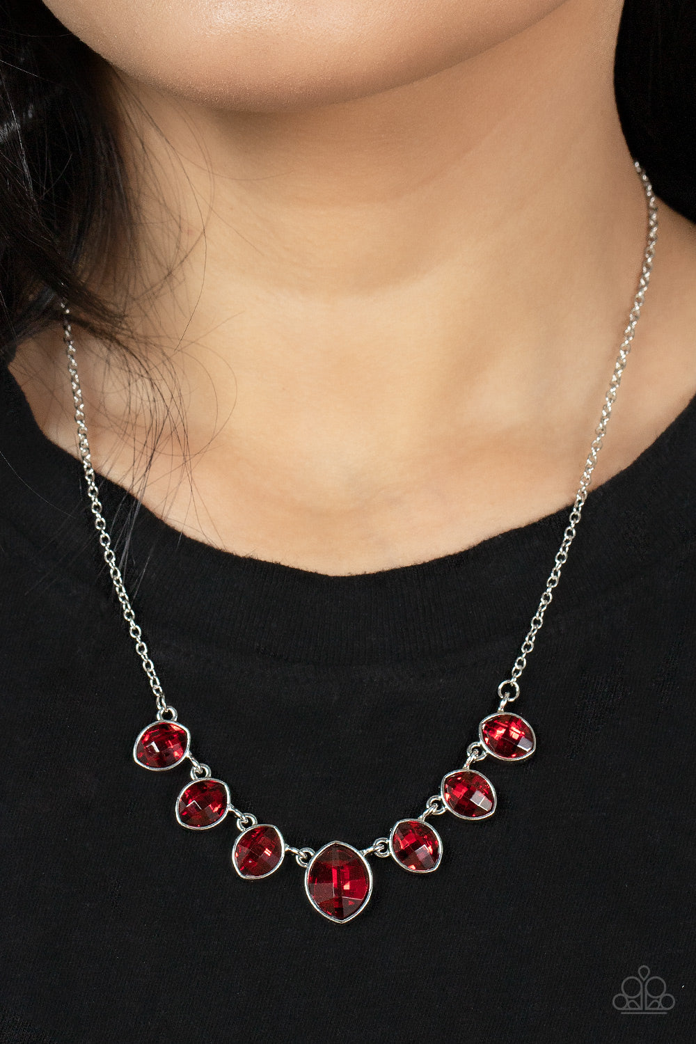 Paparazzi ~ Material Girl Glamour ~  Red Necklace
