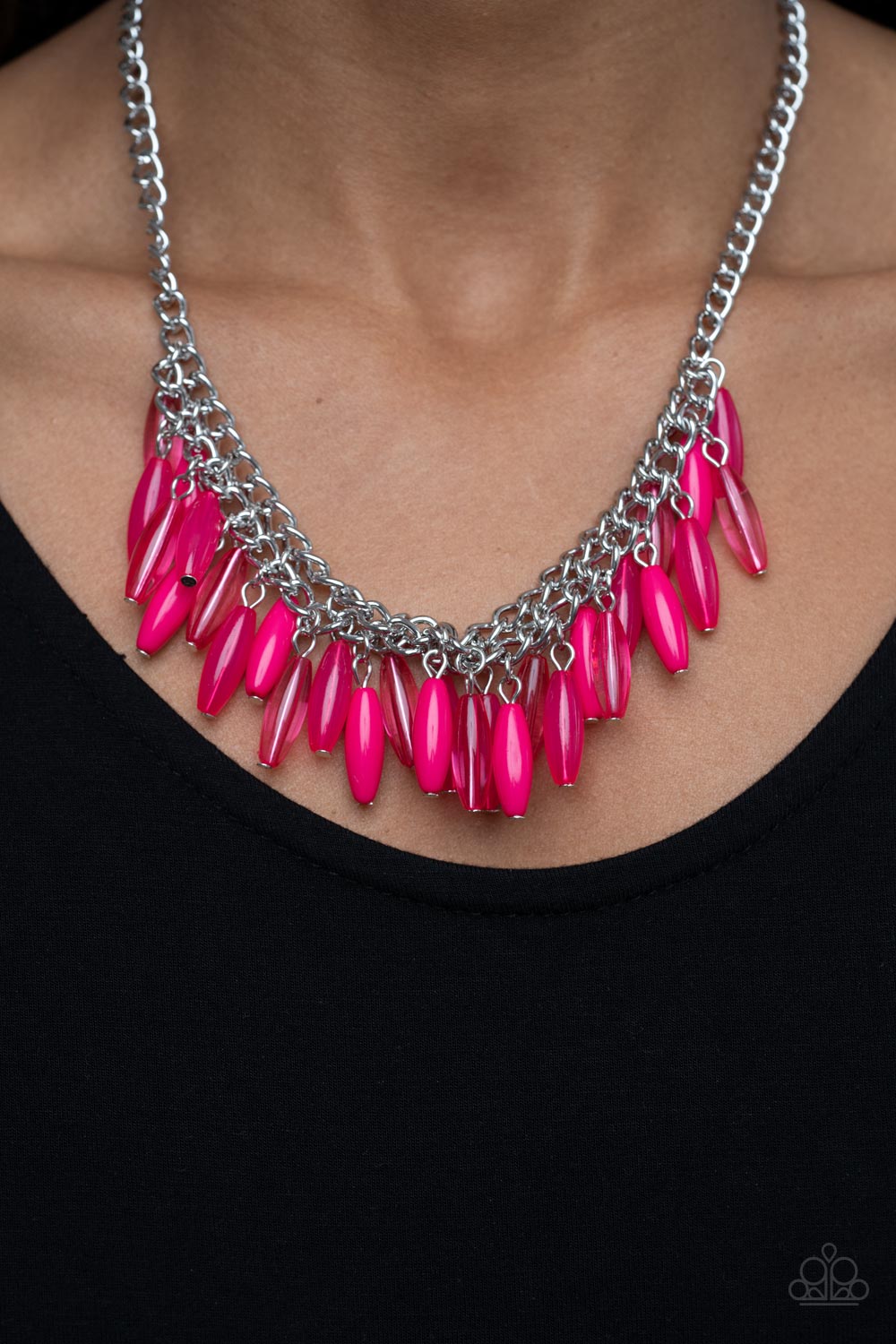 Paparazzi ~Beach House Hustle ~  Pink Necklace
