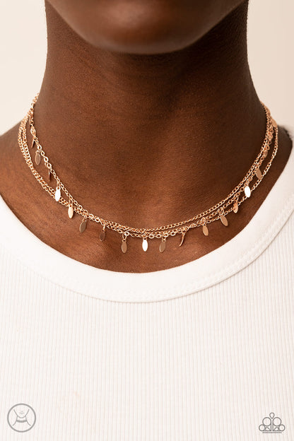 Paparazzi ~ Monochromatic Magic ~  Rose Gold Choker