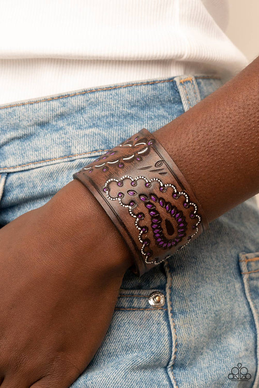 Paparazzi - Paisley Pioneer - Purple Urban Bracelet