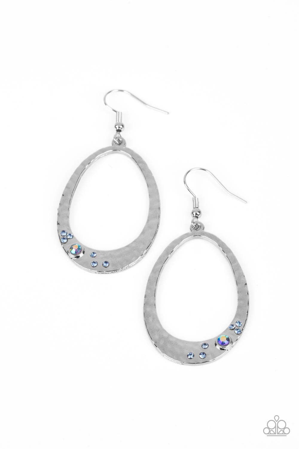 Paparazzi -Seafoam Shimmer - Blue Earrings