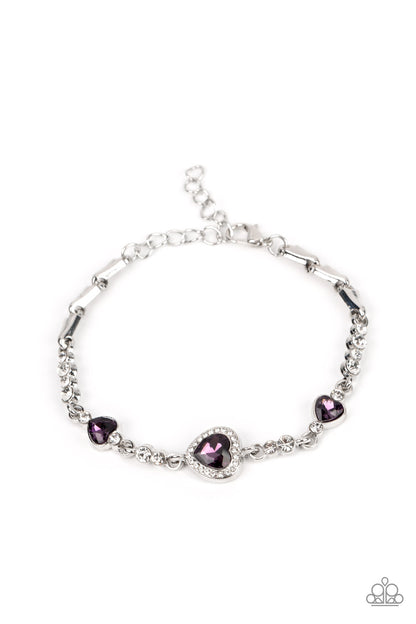 Paparazzi - Amor Actually - Purple Bracelet