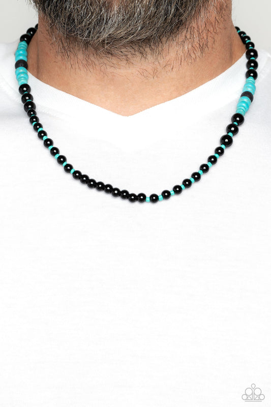 Paparazzi - Legendary Lava - Blue Urban Necklace