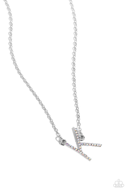 Paparazzi - INITIALLY Yours - K - Multi Necklace
