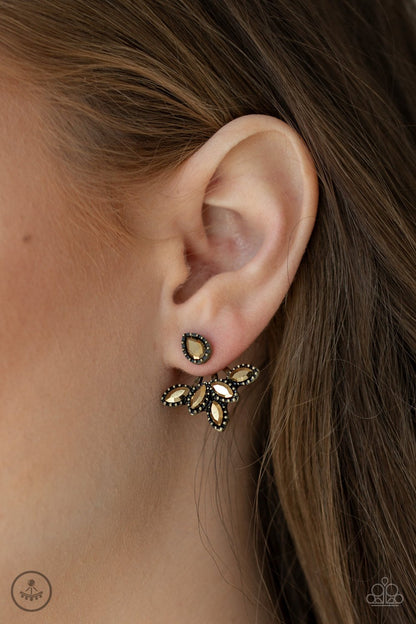 Paparazzi  A Force To BEAM Reckoned With - Brass Post Earring