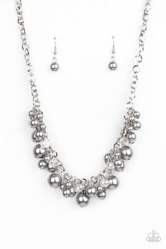 Paparazzi ~ Positively PEARL-escent  ~ Silver Necklace