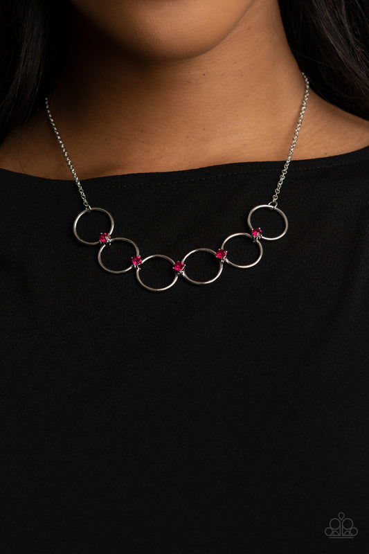 Paparazzi ~  Regal Society ~  Pink Necklace